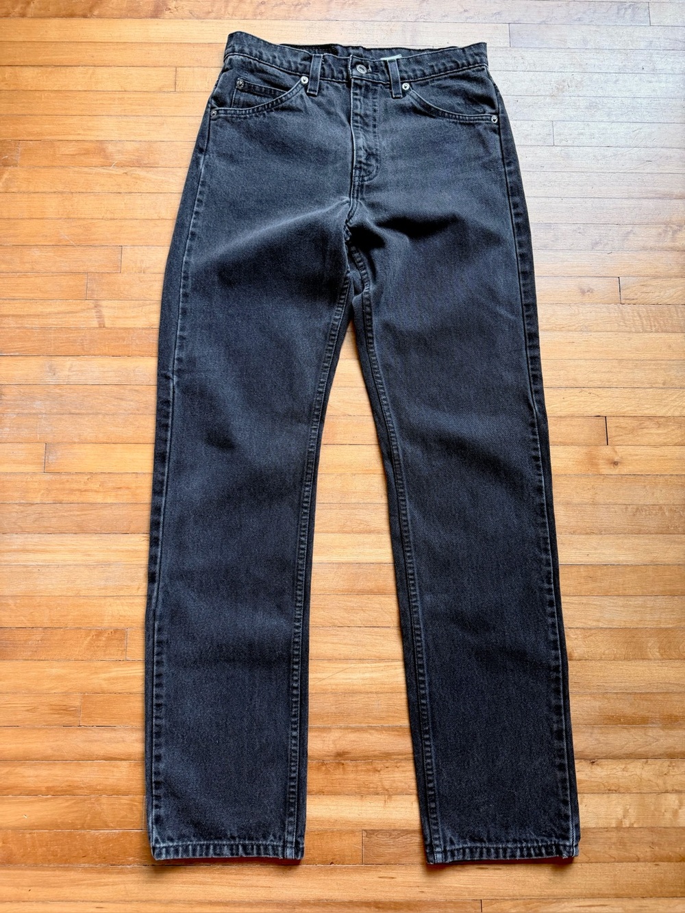 Vintage Levis 505 Orange Tab Black Jeans Mens Regular Straight Leg 1990s 30 x 32